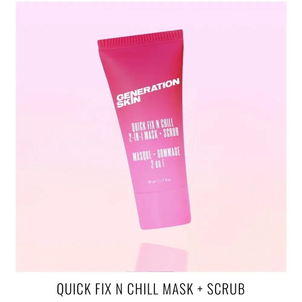 Generation Skin Quick Fix &Chill 2 in 1 Mask Scrub to exfoliate, detox & balance